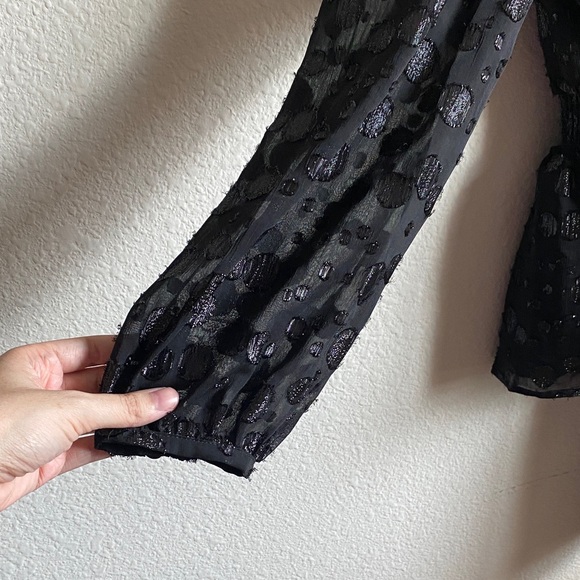 J. Crew Black V-Neck Blouse - Picture 3 of 15